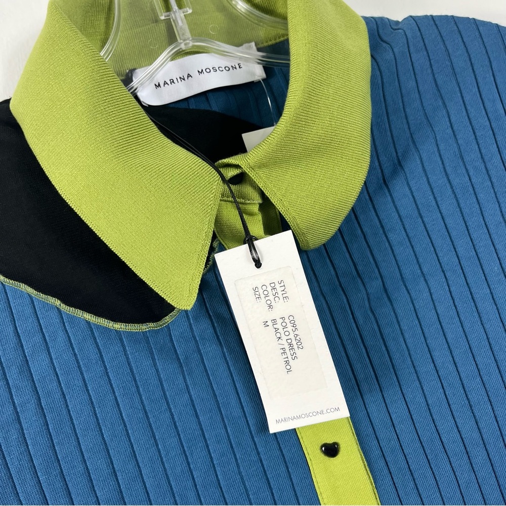 Marina Moscone Collared Maxi Patchwork Polo Dress… - image 4